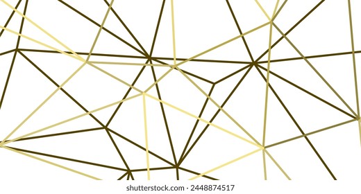 abstract elegant geometric background with gold lines triangles