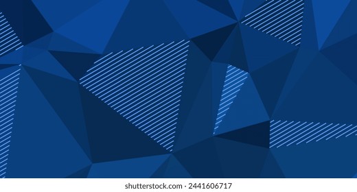 fondo azul geométrico elegante abstracto con triángulos y líneas