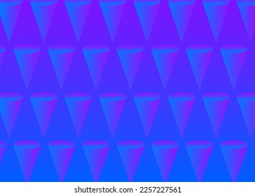Abstrakte, elegante Geometrische Kegel formt Hintergrund. Vektorgrafik 3d fliegender Primitive. Geometrie Luxus Banner oder Zeichendesign.