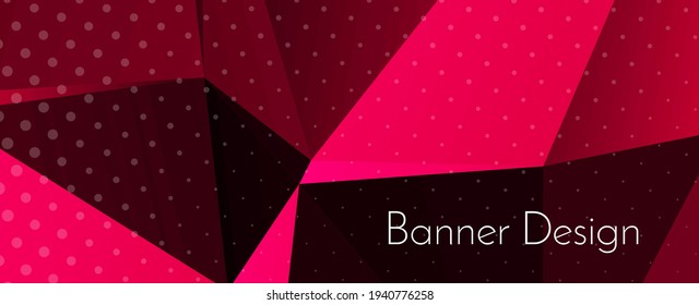 Abstract elegant geometric decorative design banner background vector