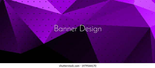 Abstract elegant geometric decorative design banner background vector
