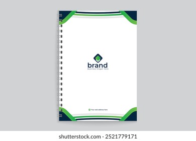 Abstrato design elegante da tampa do notebook geométrico