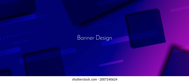 Abstract elegant geometric purple decorative design banner background vector