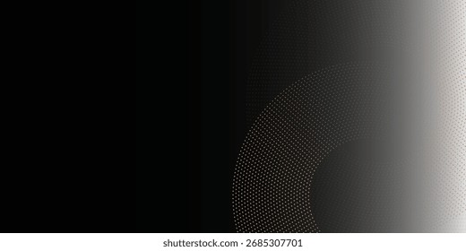 Abstractas elegante oro brillante hexágono con efecto luminoso destello en el círculo negro