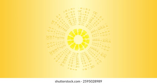 Abstract elegant gold glowing line with lighting effect sparkle on black background. Template premium award design. Vector illustration