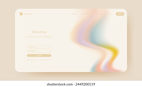 Abstract elegant gradient background. aesthetic website landing page or banner template modern style vector illustration