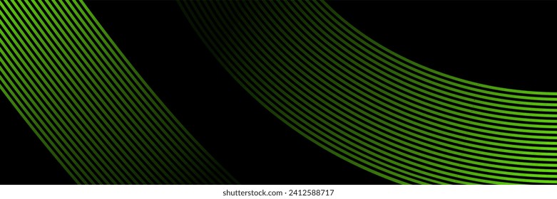 abstract elegant green background with glowing lines