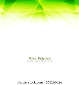 Abstract elegant green wave background