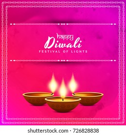 Abstract elegant Happy Diwali  background