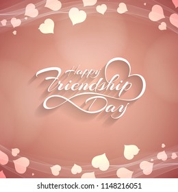 Abstract elegant Happy Friendship day decorative background vector