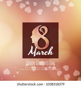 Abstract elegant Happy Women's Day background design