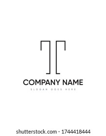 Abstract elegant letter type T logo template, vector logo for business and company identity 