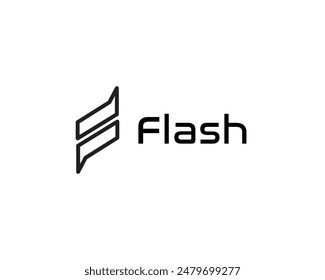 abstract elegant line F initial monogram logo icon symbol design template illustration inspiration