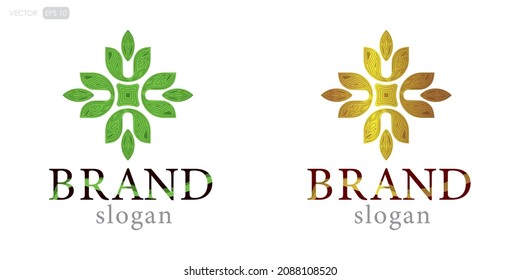 Resumen Diseño de logotipo elegante, ilustración Art