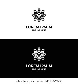 Abstract elegant logo icon vector design. universal premium ornament symbol. can be used for beauty industry, jewelry, boutique, hotel vector sign
