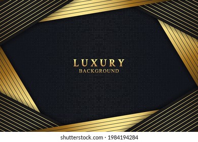 Abstract elegant luxury background concept with black and gold texture