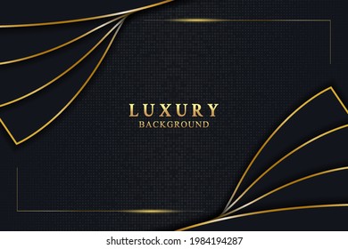 Abstract elegant luxury background concept with black and gold texture