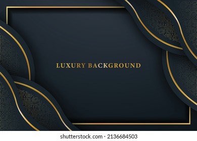 Abstract elegant luxury background with golden element