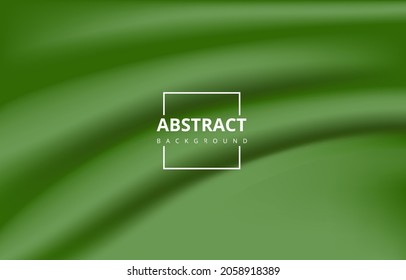 Abstract Elegant Luxury Green Silk Satin Fabric Wave Background Wallpaper