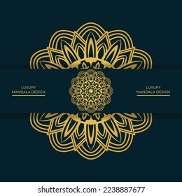 Abstract elegant luxury mandala design