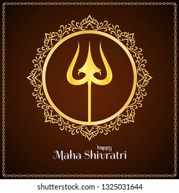 Abstract elegant Mahashivratri background design
