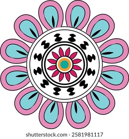 Abstract elegant mandala design set