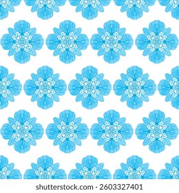 abstract elegant ornament blue background