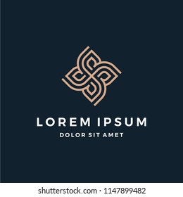 Abstract Elegant Ornament Logo Design