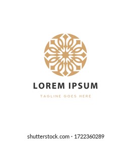 Abstract Elegant Ornament Logo Design Vector