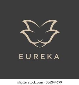 Abstract elegant ornament logotype sign mark icon vector design. Universal premium floral symbol 