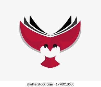 abstrakte Design-Illustration des Elegant-Eule-Logos