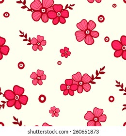 Abstract Elegant pattern with floral background
