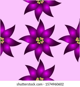 Abstract elegant pattern with floral purple background