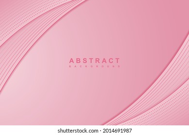 Abstract elegant pink wave design background. Creative illustration for poster, web, landing, page, cover, ad, greeting, card, promotion. Eps 10 vector
