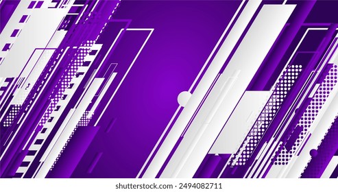 fondo púrpura elegante abstracto con líneas y textura de semitono