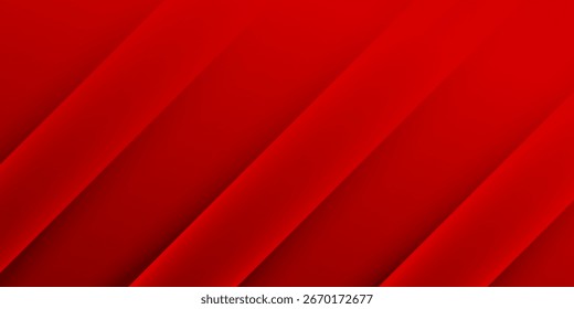 Abstract elegant red gradient background with shiny lines. Modern simple diagonal lines texture design. absract red background