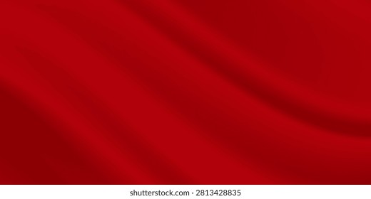 Abstract elegant red silk or satin luxury cloth texture elegant