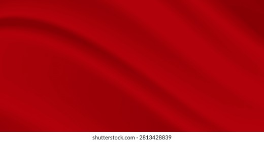 Abstract elegant red silk or satin luxury cloth texture elegant