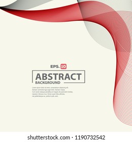 Abstract elegant red wave background