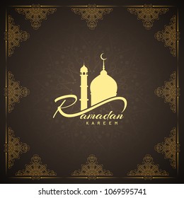 Abstract elegant religious Ramadan Kareem background