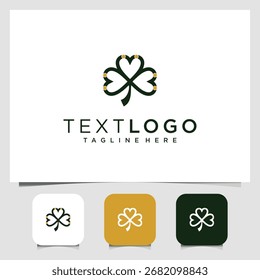 Diseño elegante Abstractas del logotipo de Rose con la exhibición geométrica del concepto del diamante