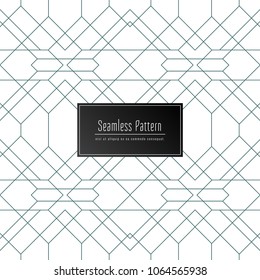 Abstract elegant seamless geometric pattern background