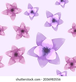 Abstract Elegant Seamless pattern with floral background for print on fabric, Wedding, birthday, Greeting card, web background .Beautiful and trendy illustration for design and decoration