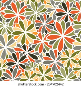 abstract elegant seamless pattern with flowers. vector illustration. Can be used as backdrop, wallpaper, background.