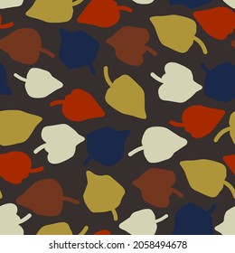 Abstract elegant seamless pattern of lined botanical floral motifs of plants and leaves. Perfect for textiles, sheets, surfaces, wallpapers, wrapping paper, decorations