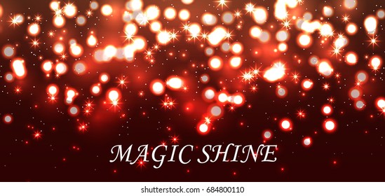 Abstract Elegant Shining Background. Bokeh, Lights and Fog Background. Vector illustration
