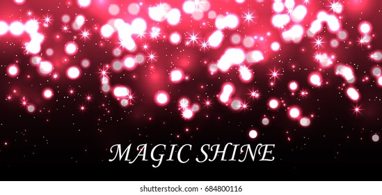 Abstract Elegant Shining Background. Bokeh, Lights and Fog Background. Vector illustration