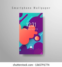 Abstract elegant smartphone wallpaper design