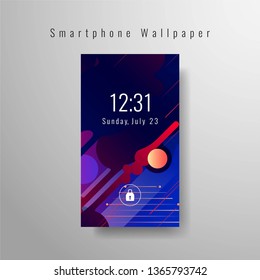 Abstract elegant smartphone wallpaper design