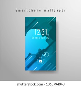 Abstract elegant smartphone wallpaper design